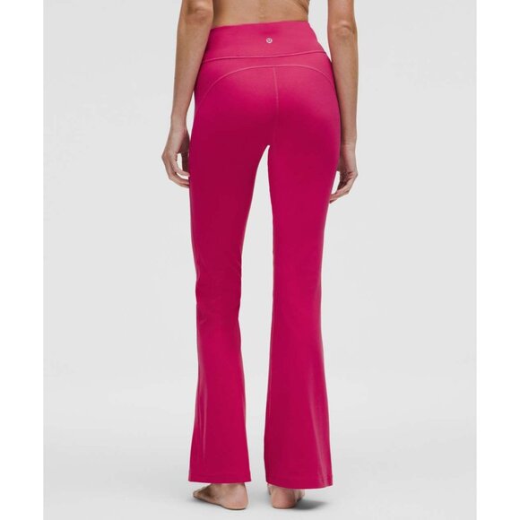 Lululemon Groove Nulu High-Rise Flared Pants Raspberry Coulis Regular Fit - Picture 4 of 5